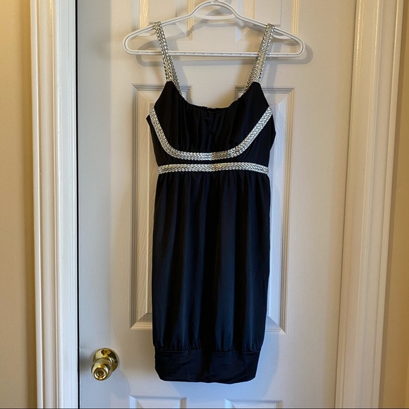 NWT Black & Silver Dress - Picture 1 of 6
